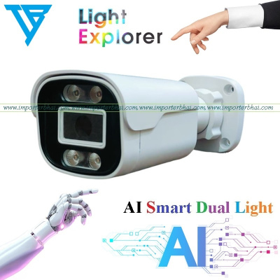 4 array white beauty imported pillarless dual white ir led Dhu cctv bullet camera housing with led & glass